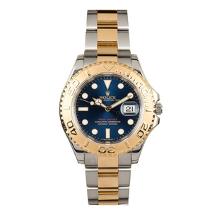 Rolex Steel and 18k YG Yachtmaster #16623 Blue Dial
