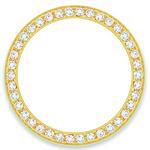 Custom 18k yellow gold 1ct diamond bezel for ladies Rolex