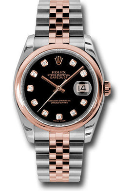 Rolex Steel and Rose Gold Datejust-36mm #116201
