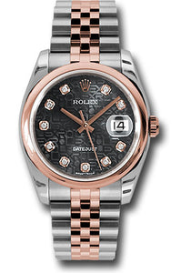 Rolex Steel and Rose Gold Datejust-36mm #116201