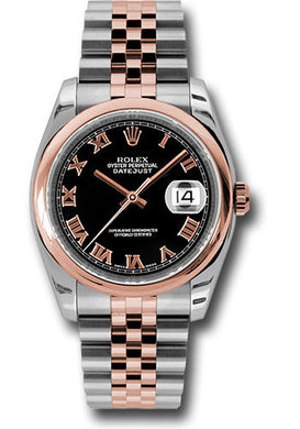 Rolex Steel and Rose Gold Datejust-36mm #116201