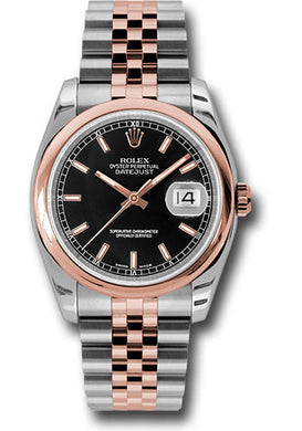 Rolex Steel and Rose Gold Datejust-36mm #116201