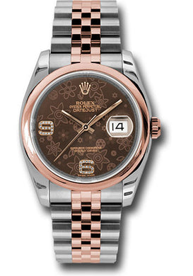 Rolex Steel and Rose Gold Datejust-36mm #116201
