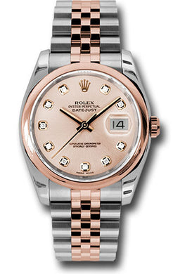 Rolex Steel and Rose Gold Datejust-36mm #116201