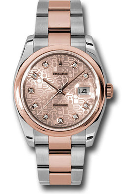 Rolex Steel and Rose Gold Datejust-36mm #116201