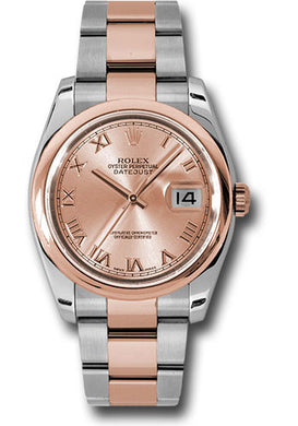 Rolex Steel and Rose Gold Datejust-36mm #116201