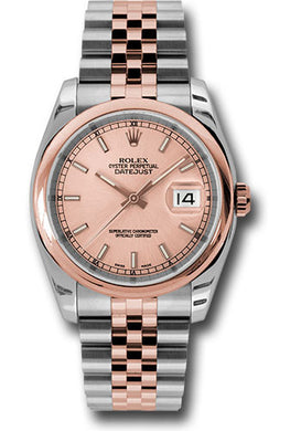 Rolex Steel and Rose Gold Datejust-36mm #116201