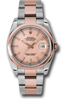 Rolex Steel and Rose Gold Datejust-36mm #116201