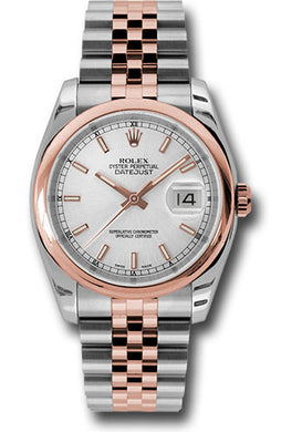Rolex Steel and Rose Gold Datejust-36mm #116201