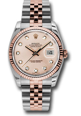 Rolex Steel and Rose Gold Datejust-36mm #116231