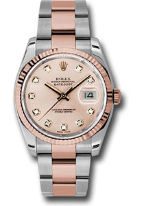 Rolex Steel and Rose Gold Datejust-36mm #116231