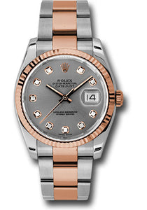 Rolex Steel and Rose Gold Datejust-36mm #116231