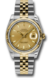 Rolex Steel and Yellow Gold Datejust-36mm #116233