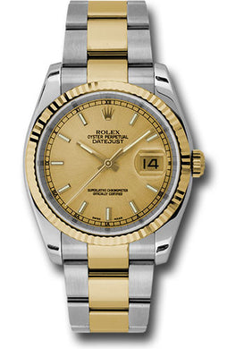 Rolex Steel and Yellow Gold Datejust-36mm #116233