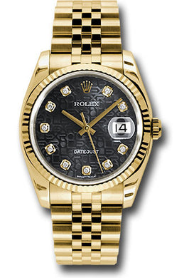 Rolex 18k YG Datejust -36mm #116238