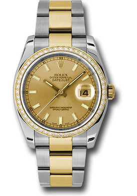 Rolex Steel and 18k YG Datejust- 36mm #116243
