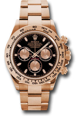 Rolex 18k RG Daytona #116505 bk