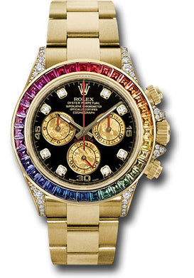 Rolex 18k YG Daytona #116598 RBOW