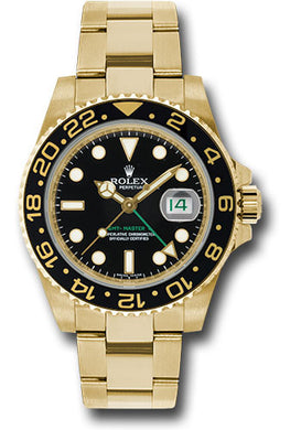 Rolex 18k YG GMT-Master II #116718 bk