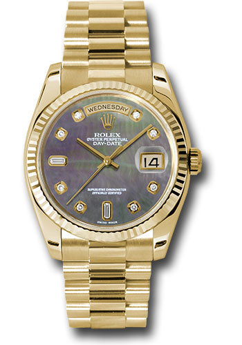 Rolex 18k YG Day-Date President -36mm #118238