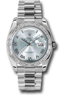 Rolex Platinum Day-Date President - 36mm #118366 glarp