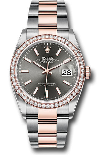 Rolex Steel and Rose Gold Datejust-36mm #126201