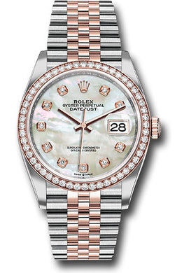Rolex Steel and Rose Gold Datejust-36mm #126201