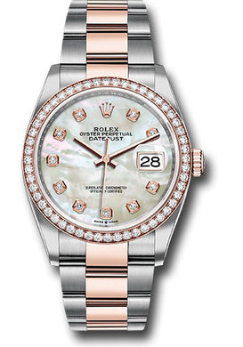 Rolex Steel and Rose Gold Datejust-36mm #126201