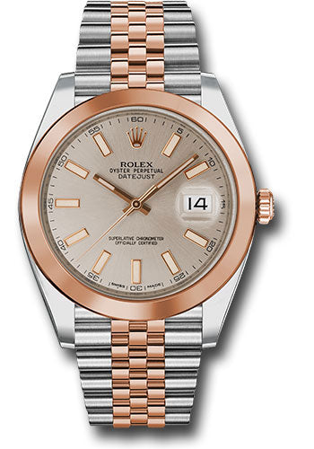 Rolex Steel and 18k RG Datejust 41mm #126301 suij