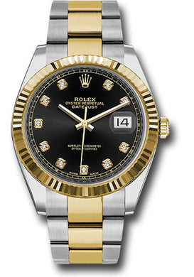 Rolex Steel 18k RG Datejust 41mm #126333 bkio