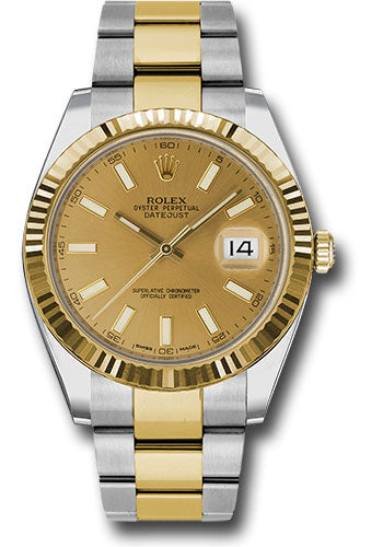 Rolex Steel 18k RG Datejust 41mm #126333 chio