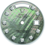 Custom lily pad pond  mother of pearl diamond dial. 36mm Day-Date