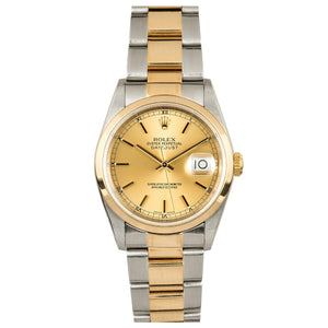 Rolex Steel and Gold Datejust #16203 Champ Dial