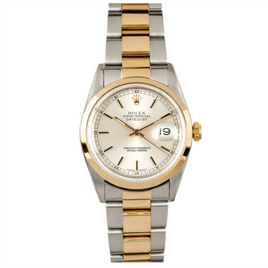 Rolex Steel and Gold Datejust #16203 Silver Dial