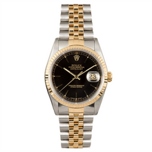 Rolex Steel and Gold Datejust #16233 Black Dial