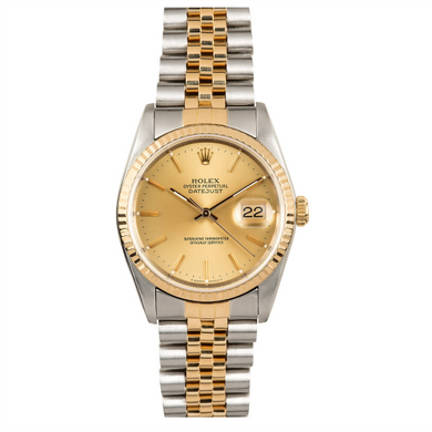 Rolex Steel and Gold Datejust #16013 Champ Dial