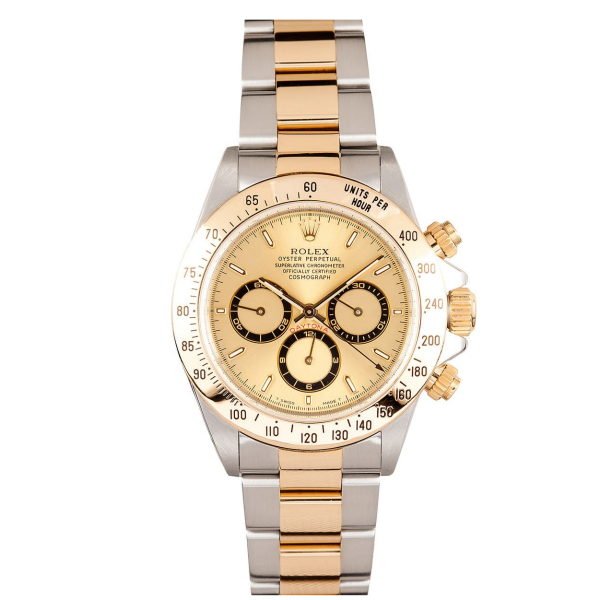 Rolex Steel and Gold Daytona with Zenith Movement #16523 Champ Dial