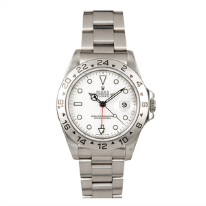 Rolex explorer ii hot sale 16570 white dial