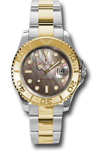 Rolex Steel and 18k YG Yachtmaster - 35mm #168623 dkm