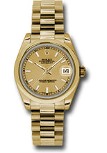 Rolex 18k YG Datejust - 31mm - Mid-Size #178238 chip