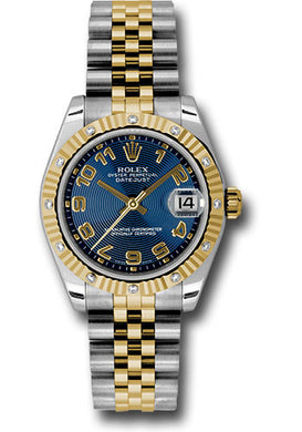 Rolex Steel, YG, & Diamond Datejust - 31mm - Mid-Size #178313 blcaj