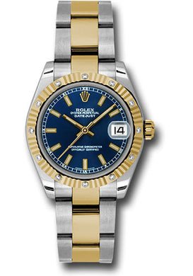 Rolex Steel, YG, & Diamond Datejust - 31mm - Mid-Size #178313 blio
