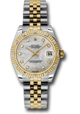 Rolex Steel, YG, & Diamond Datejust - 31mm - Mid-Size #178313 mdj