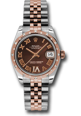 Rolex Steel, RG, & Diamond Datejust - 31mm - Mid-Size #178341 chodrj