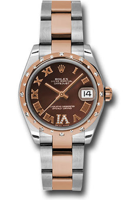 Rolex Steel, RG, & Diamond Datejust - 31mm - Mid-Size #178341 chodro