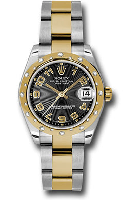 Rolex Steel, RG, & Diamond Datejust - 31mm - Mid-Size #178343 bkcao