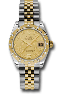 Rolex Steel, YG, & Diamond Datejust - 31mm - Mid-Size #178343 chfj