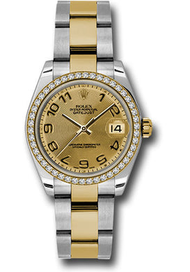 Rolex Steel, YG, & Diamond Datejust - 31mm - Mid-Size #178383 chcao