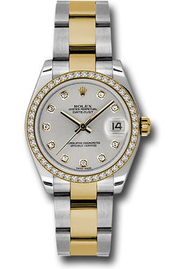 Rolex Steel, YG, & Diamond Datejust - 31mm - Mid-Size #178383 sdo