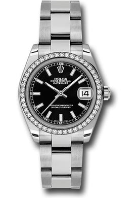 Rolex Steel, WG, & Diamond Datejust - 31mm - Mid-Size #178384 bkio